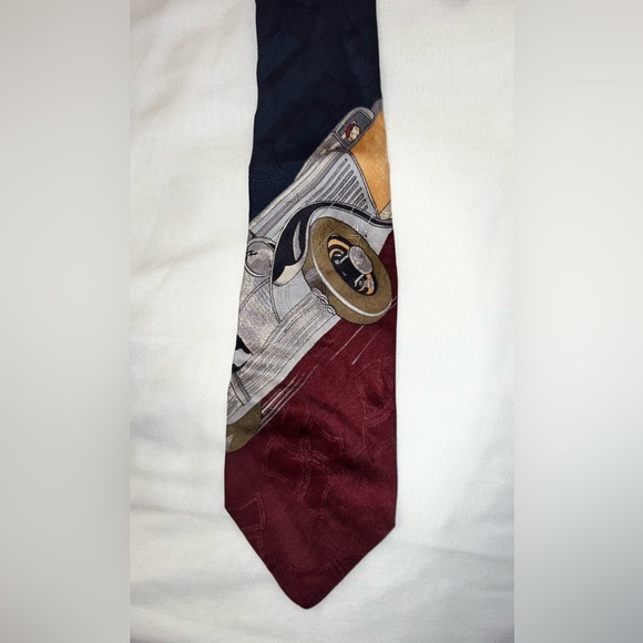 Polo Ralph Lauren Silk Handmade Vintage Race Car Tie - Picture 5 of 5